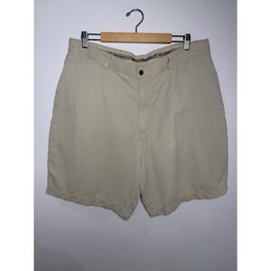 Tommy Bahama 100% Silk Shorts Mens 40 Beige Tan‎  Casual Lightweight